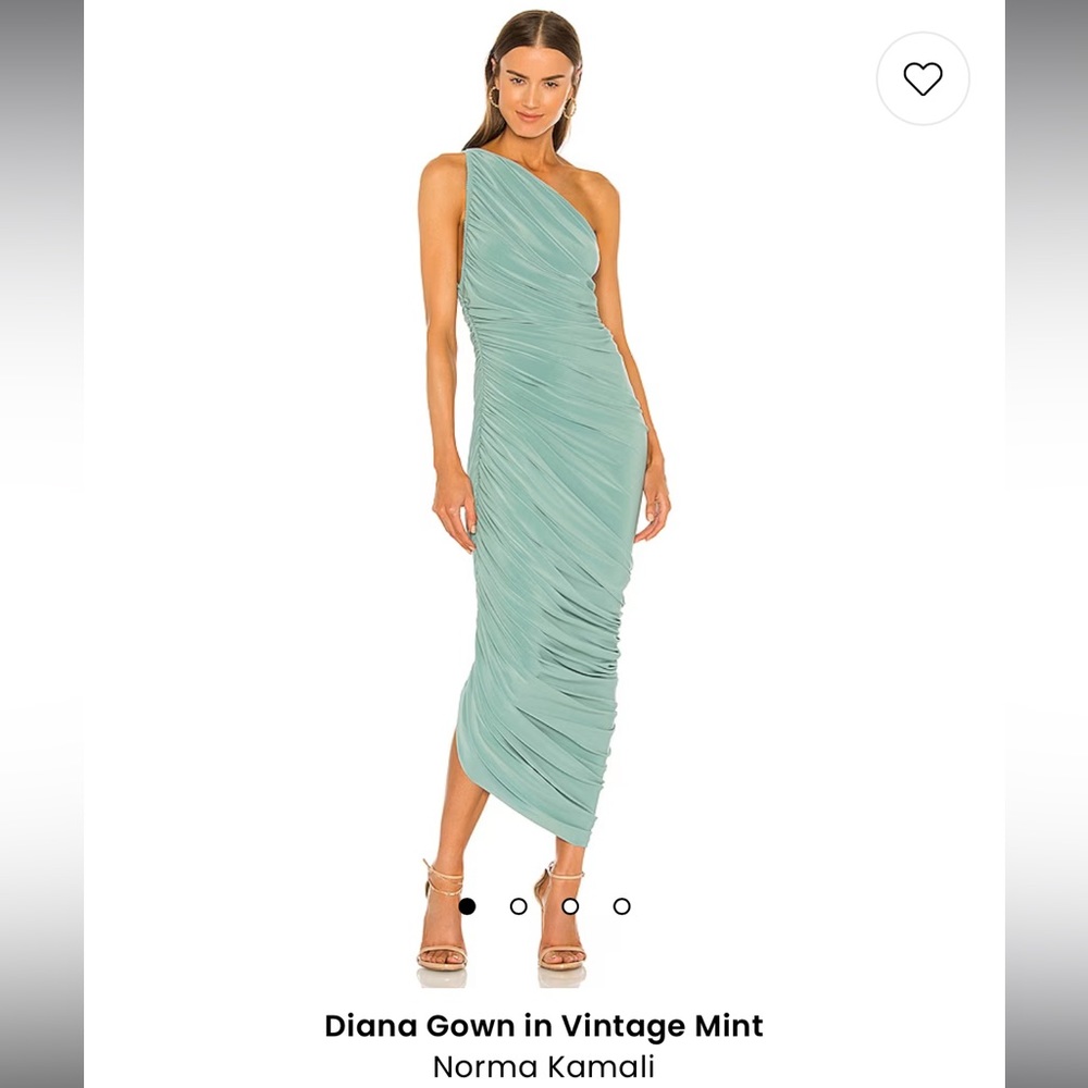 LIKE NEW Norma Kamali Vintage Mint Diana Dress